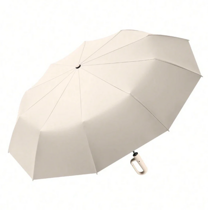 Wind-Resistant Compact Umbrella with Safety Reflectors for Night Visibility, Lightweight Waterproof Canopy for Rain Protection, Foldable Tra