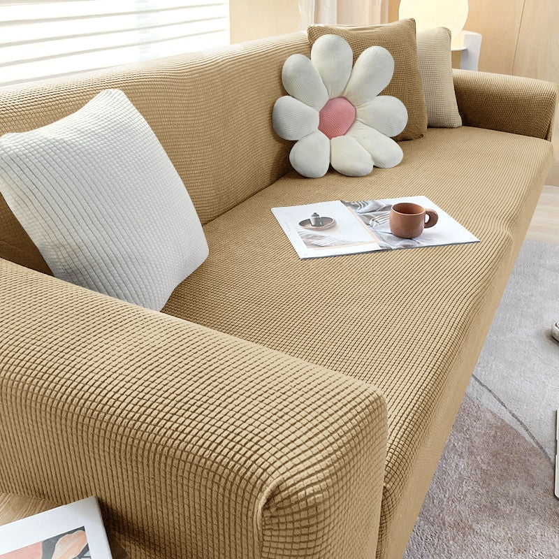 Stretch Sofa Slipcover with Non-Slip Grip – Furniture Protector for Living Room Couch | Fits 1-4 Seater Sofas | Pet & Stain Resistant