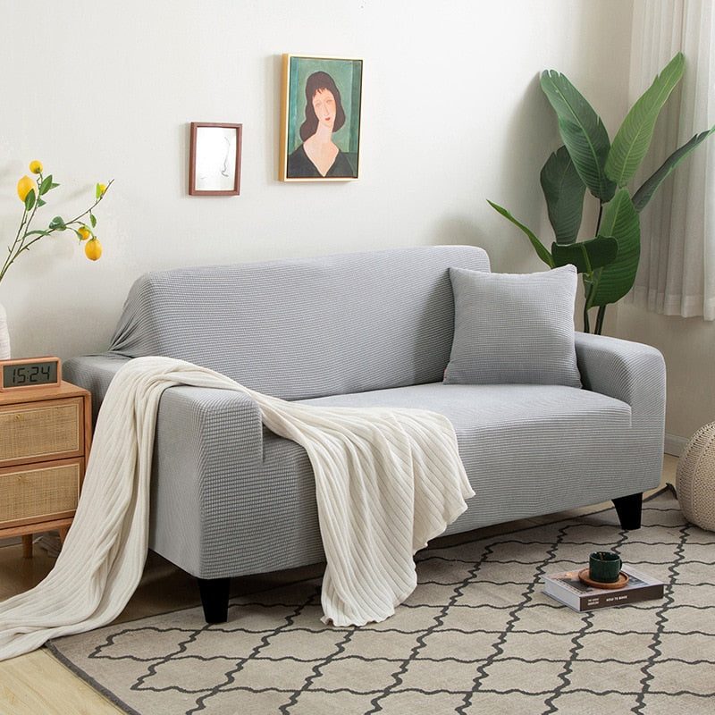 Stretch Sofa Slipcover with Non-Slip Grip – Furniture Protector for Living Room Couch | Fits 1-4 Seater Sofas | Pet & Stain Resistant
