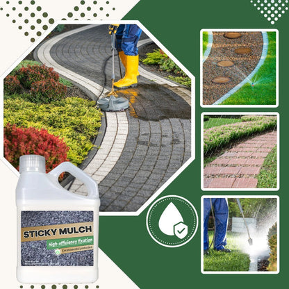 Landscape Adhesive for Mulch, Gravel & Sand – Weatherproof Binder for Beds, Paths & Slopes – Covers 86–130 sq ft