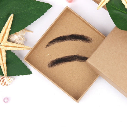 Temporary Adhesive Eyebrow Hairpieces for Natural Fuller Brows – Reusable 4D False Eyebrows for Women & Men