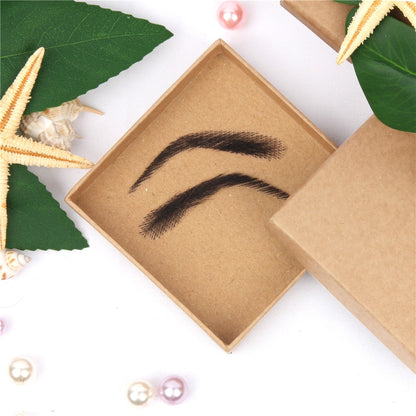 Temporary Adhesive Eyebrow Hairpieces for Natural Fuller Brows – Reusable 4D False Eyebrows for Women & Men