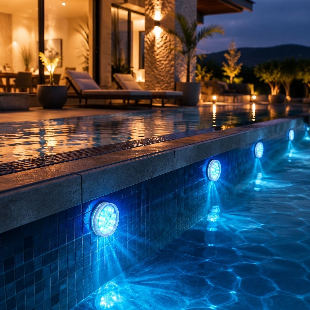 Waterproof LED Pool Light RF Remote 16 Colors Accent Lighting for Swimming Pools Hot Tubs Ponds Fountains Battery Powered Underwater