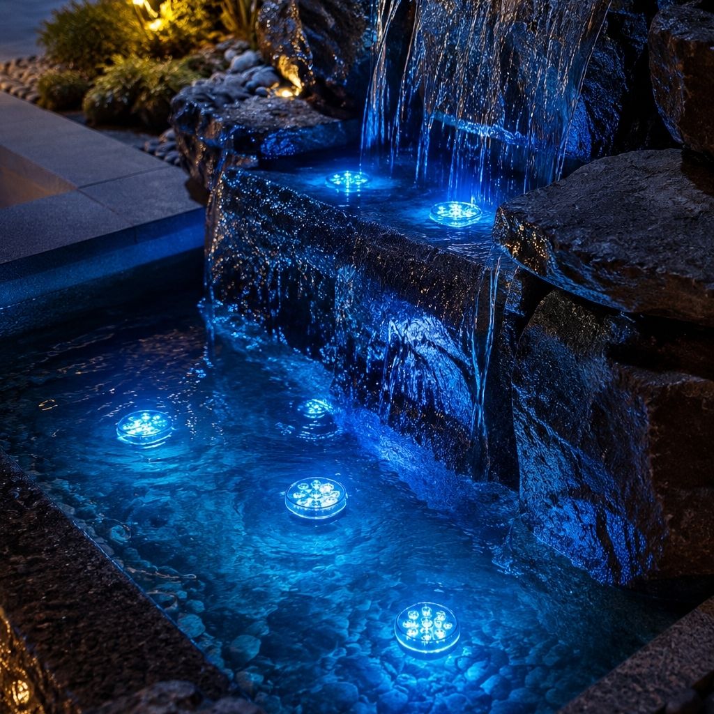 Waterproof LED Pool Light RF Remote 16 Colors Accent Lighting for Swimming Pools Hot Tubs Ponds Fountains Battery Powered Underwater