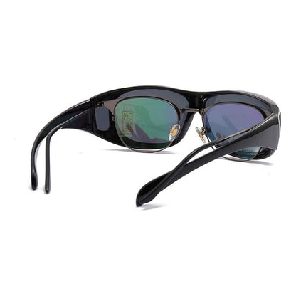 Polarized Fit-Over Sunglasses for Prescription Eyewear with Side Shields for Driving Outdoors Fishing Bright Light Protection