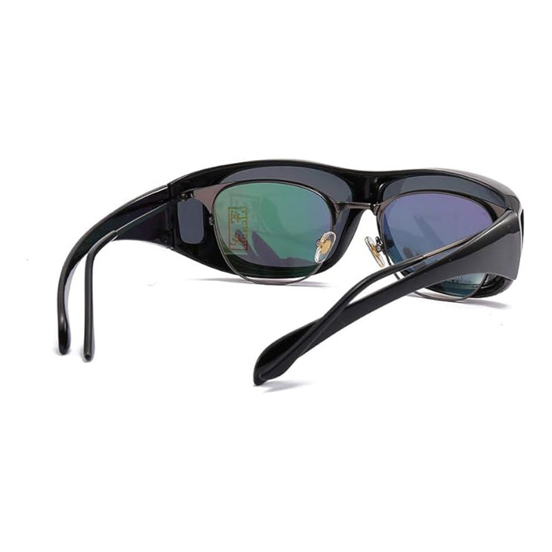 Fit-Over Polarized Sunglasses for Prescription Glasses Wearers with Side Shields for Driving Fishing Outdoor Activities