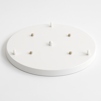 Ceiling Canopy Base for Hanging Lights – Round Metal Plate with Adjustable Wire & Multi-Hole Mounting for Kitchen Dining Room Bedroom Living