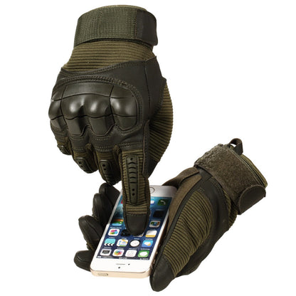 Tactical Half-Finger Gloves with Leather Palm and Cotton Back for Outdoor Work, Hiking, and Camping