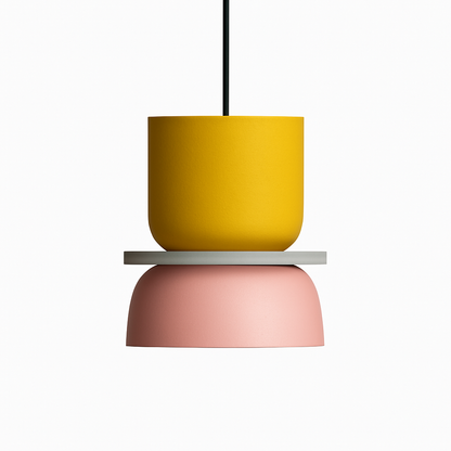 Metal Pendant Light with Sculptural Shade for Kitchen Island, Dining Room & Living Room – Modern Hanging Fixture, E27 Base