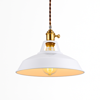 Hanging Ceiling Fixture with 39 in Adjustable Suspension E27 Metal Shade for Kitchen Island Dining Room Modern Drop Light