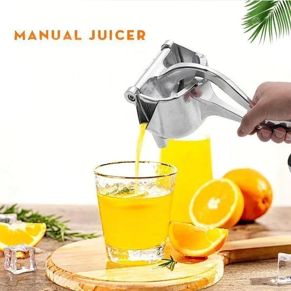 Manual Citrus Press for Lemons, Limes & Oranges – Portable Hand-Operated Fruit Juicer for Fresh Juice at Home, Travel & Outdoors