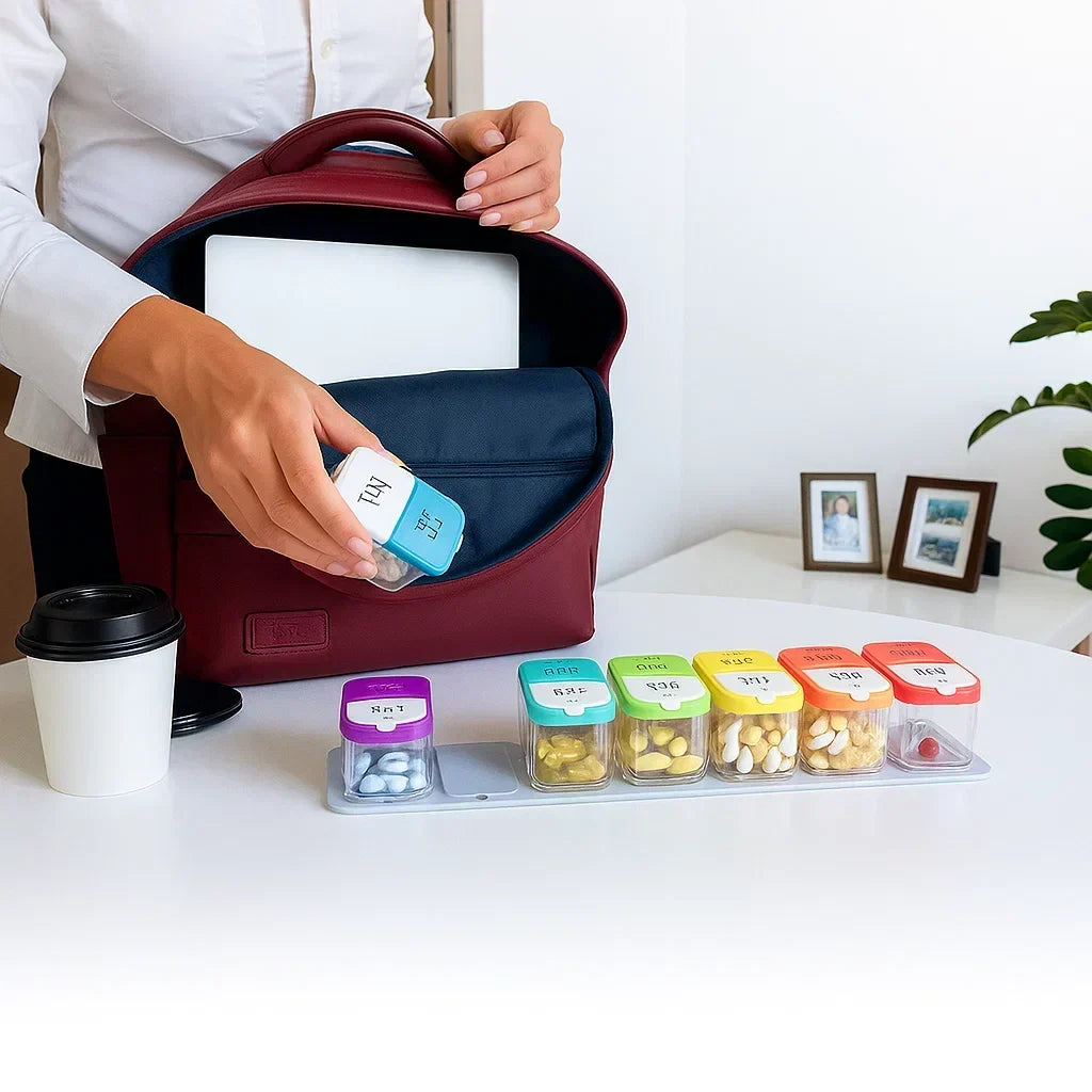 Large 7-Day Medication Organizer – Moisture-Proof Case for Seniors
