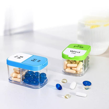 Large 7-Day Medication Organizer – Moisture-Proof Case for Seniors