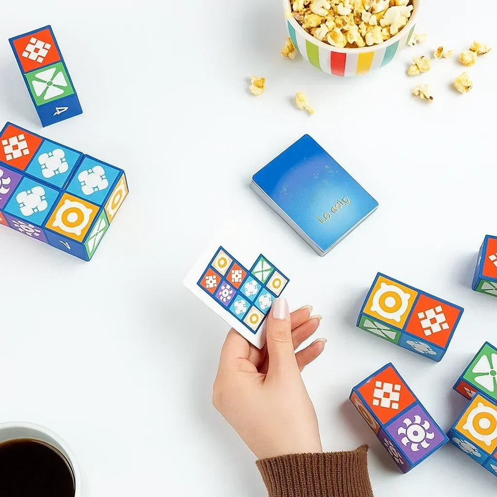 Fast-Paced Matching Puzzle Game for Kids & Adults Ages 7+ | Screen-Free Tabletop Challenge for 1-4 Players | Portable Travel-Size Strategy G