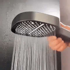 Handheld Showerhead with Filtration System 3 Spray Modes ABS Adjustable Jet Rainfall Massage for Low Pressure Bathrooms Quick Install