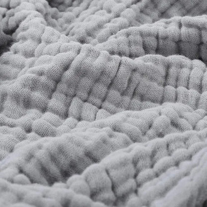 Soft Cotton Muslin Throw Blanket - Lightweight All-Season Comfort for Couch, Bed & Living Room - Hypoallergenic Breathable Fabric