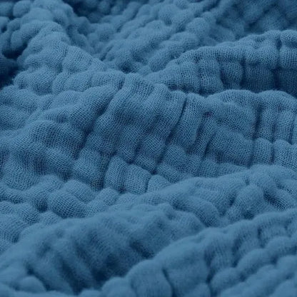 Soft Cotton Muslin Throw Blanket - Lightweight All-Season Comfort for Couch, Bed & Living Room - Hypoallergenic Breathable Fabric