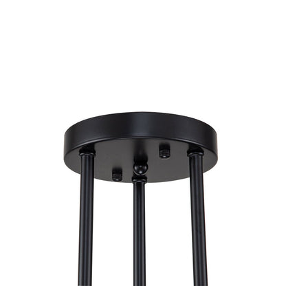 Semi-Flush Sputnik Ceiling Light with Adjustable Multi-Arm Design in Black Metal – Modern Ambient Fixture for Living Rooms, Dining Areas, Be