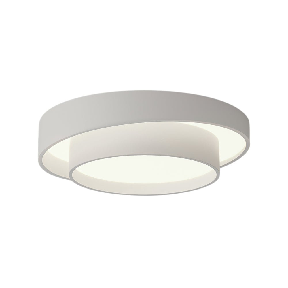 LED Flush Mount Ceiling Light 15 inch Round Metal Low Profile Fixture for Bedrooms Living Rooms Kitchens 1260 Lumens Energy Efficient Contem