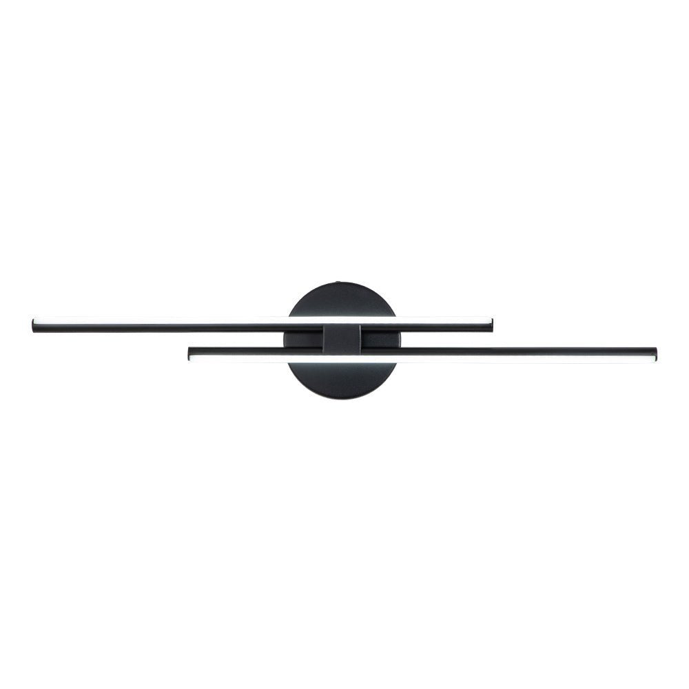 Linear LED Flush Mount Ceiling Light 24 in Metal Strip Fixture Cool White 6000K for Kitchen Office Bathroom Modern Task Lighting