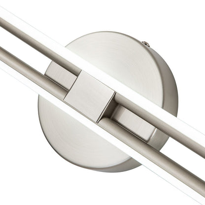 Linear LED Flush Mount Ceiling Light 24 in Metal Strip Fixture Cool White 6000K for Kitchen Office Bathroom Modern Task Lighting