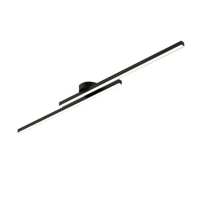 35-Inch Linear LED Vanity Light Fixture in Black – Adjustable Color Temperature Bathroom Mirror Lighting for Modern Hallways, Entryways & Po