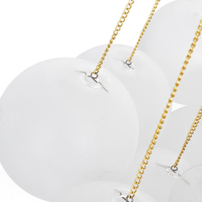 Multi-Sphere Glass Chandelier 31 in Width Adjustable Height for Dining Kitchen Living Room 3-Light Frosted Globe Cluster Overhead Fixture Di