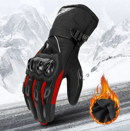Thermo Grip | Waterproof Insulated Motorcycle Gloves with Advanced Fleece | Comfortable Protection for Winter Riding