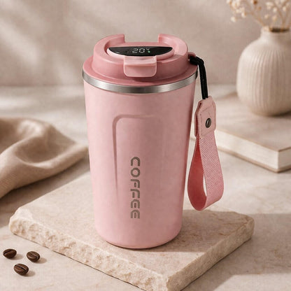 Smart Temperature Display Travel Mug | Steel Drinkware