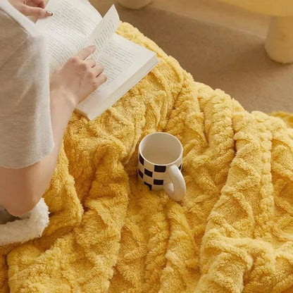 Reversible Sherpa Fleece Throw Blanket – Plush Double-Sided Winter Bedding for Couch, Bed & Sofa