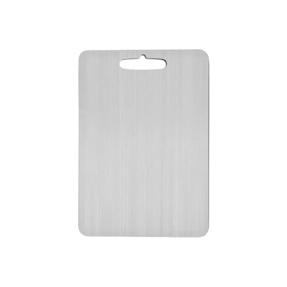 Metal Prep Surface with Antimicrobial Coating for Kitchen – Knife-Safe, Non-Porous & Stain-Proof Chopping Block