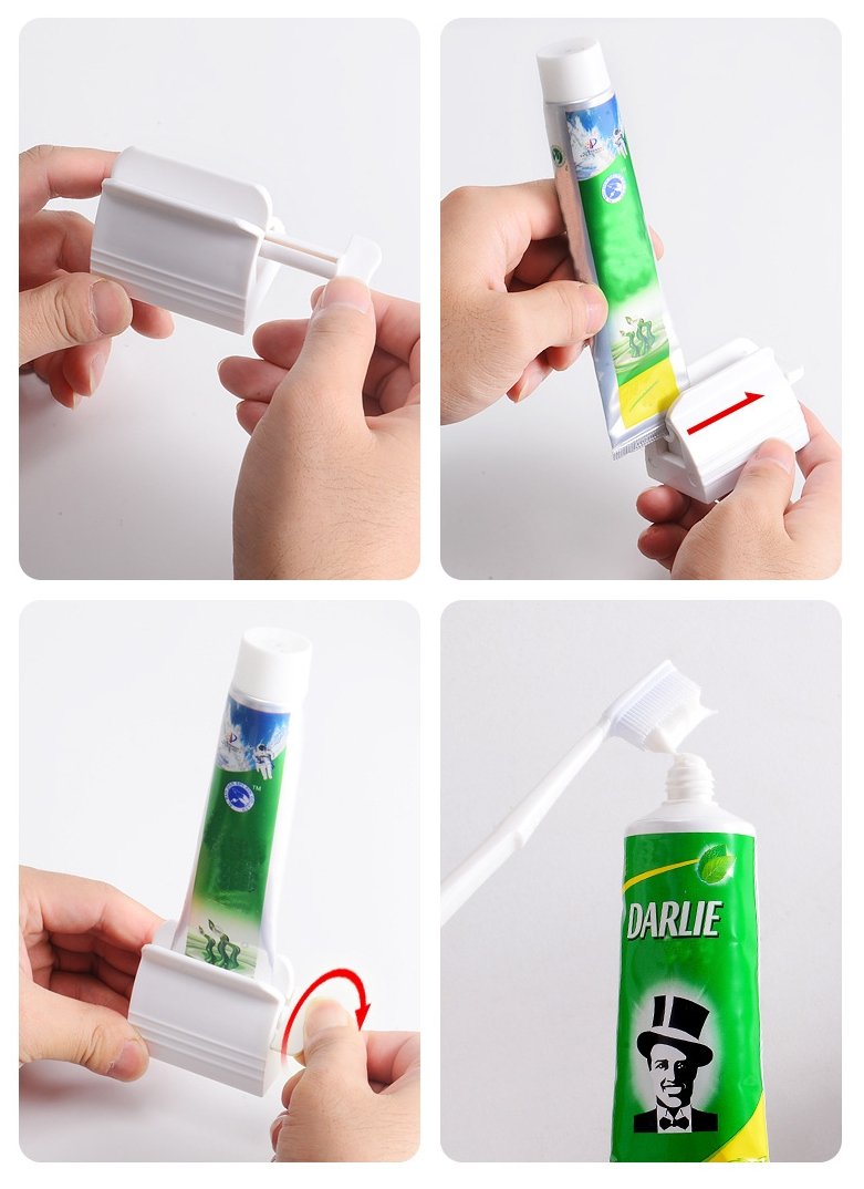 Dual-Roller Tube Wringer for Paste & Cream Products – Zero-Waste Dispenser Tool for Bathroom & Vanity Organization – 2-Pack Set