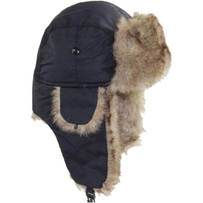 Aviator Winter Cap with Ear Flaps and Plush Lining – Windproof Cold Weather Headwear for Men & Women, Snow Sports, Hiking, Skiing