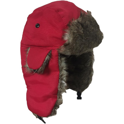 Aviator Winter Cap with Ear Flaps and Plush Lining – Windproof Cold Weather Headwear for Men & Women, Snow Sports, Hiking, Skiing
