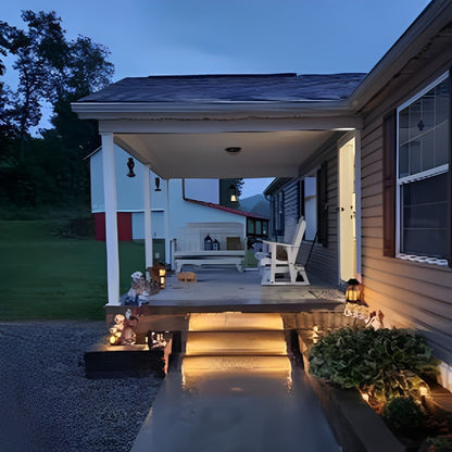 Motion-Sensing Solar Step Light for Outdoor Stairs, Paths & Decks – 2.8 in Compact Triangle Design with Warm & Cool White – Waterproof IP65