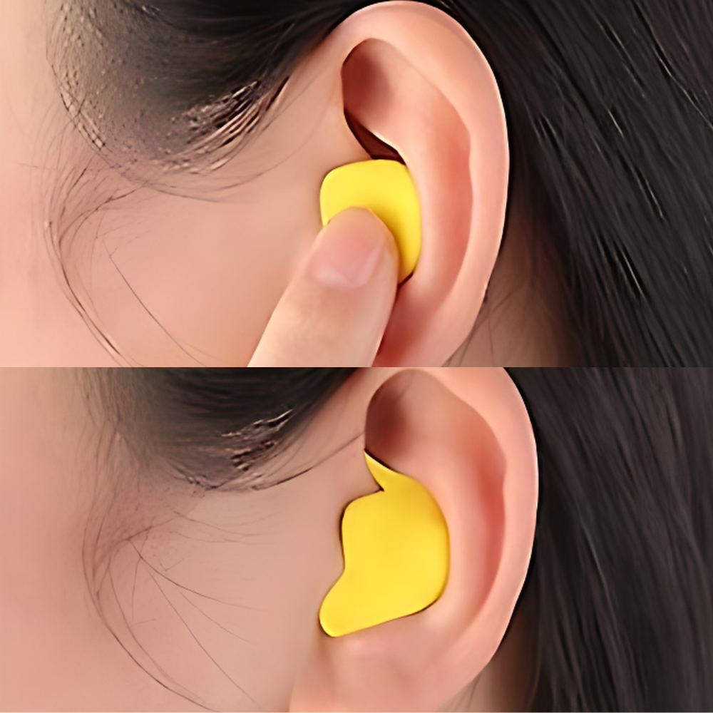 Moldable Silicone Ear Plugs for Restful Sleep – Reusable Noise Reduction Earbuds for Travel, Studying & Side Sleepers
