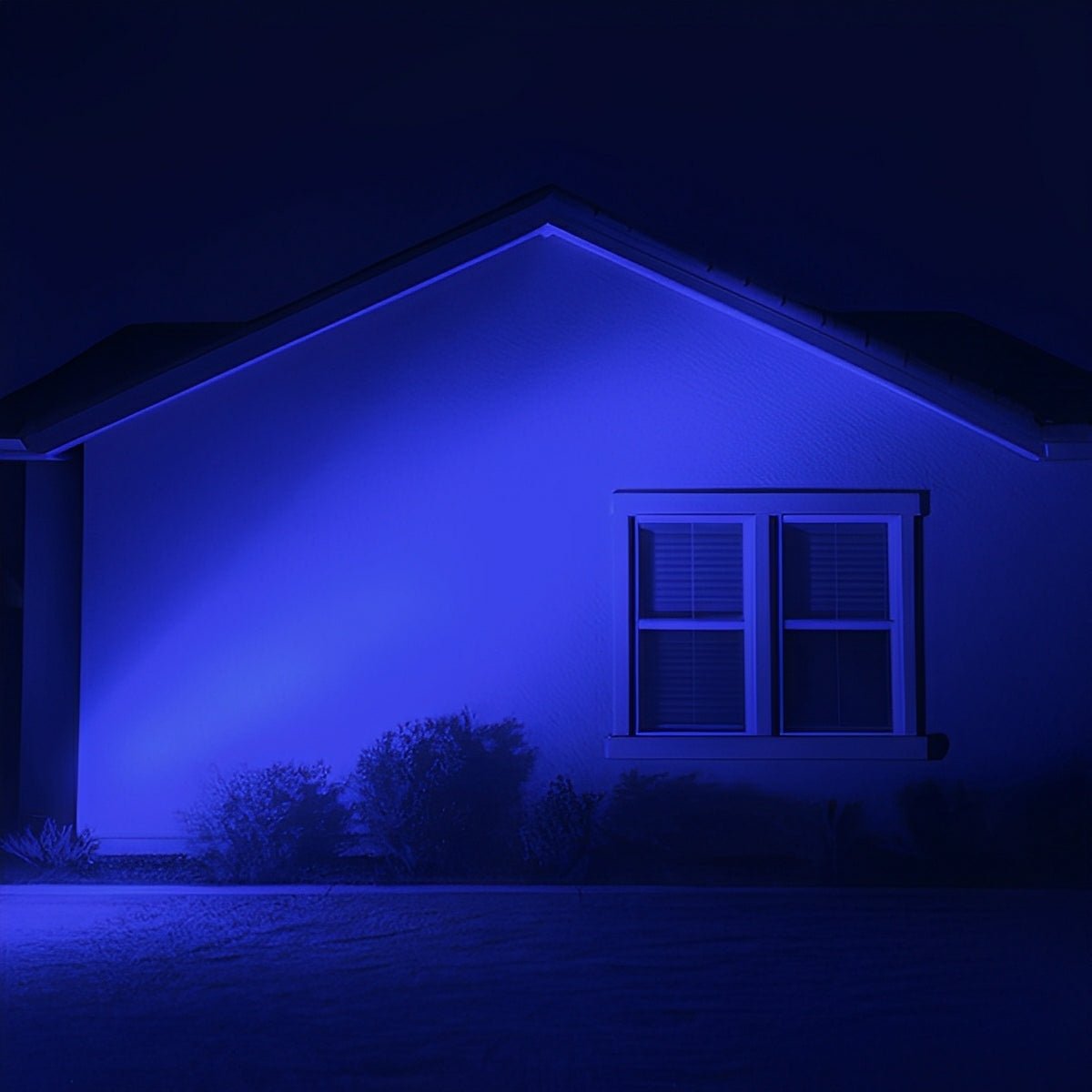 50W Color-Changing LED Floodlight for Yards, Patios & Facades – Remote-Controlled RGB Landscape Spotlight with Weather Protection