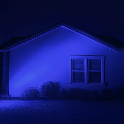 50W Color-Changing LED Floodlight for Yards, Patios & Facades – Remote-Controlled RGB Landscape Spotlight with Weather Protection