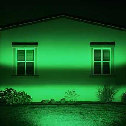 50W Color-Changing LED Floodlight for Yards, Patios & Facades – Remote-Controlled RGB Landscape Spotlight with Weather Protection