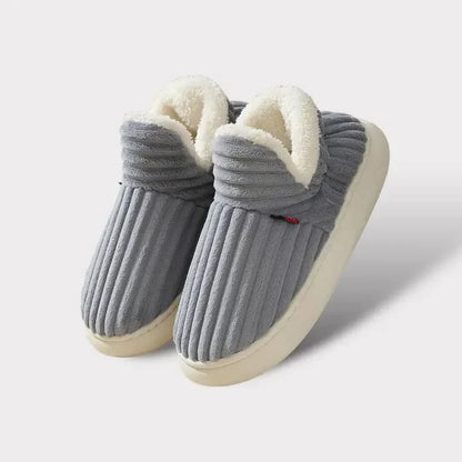 Plush Cushioned House Slippers for Women & Men – Soft Memory Foam Indoor Outdoor Footwear with Durable Non-Slip Sole