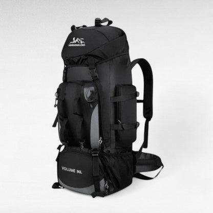 90-Liter Expedition Backpack – Water-Resistant Trekking Pack for Camping & Extended Travel