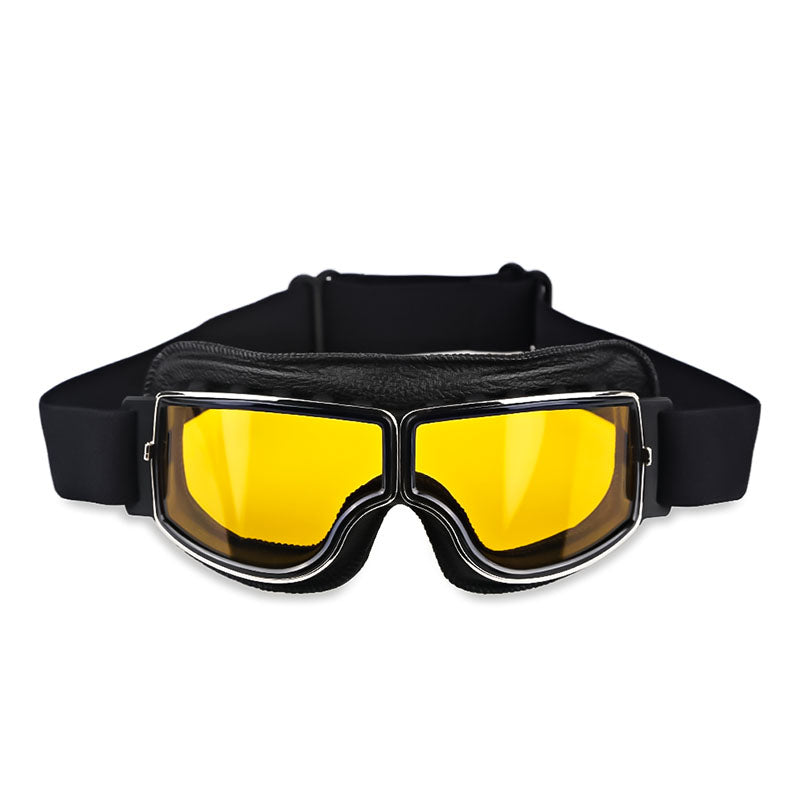 Over-Prescription-Glasses Protective Eyewear with Shatterproof Lenses & Adjustable Strap for Motorcycle Riding, Cycling, Outdoor Sports