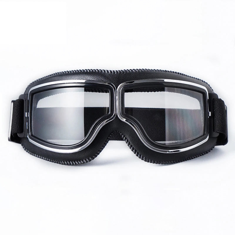 Over-Prescription-Glasses Protective Eyewear with Shatterproof Lenses & Adjustable Strap for Motorcycle Riding, Cycling, Outdoor Sports
