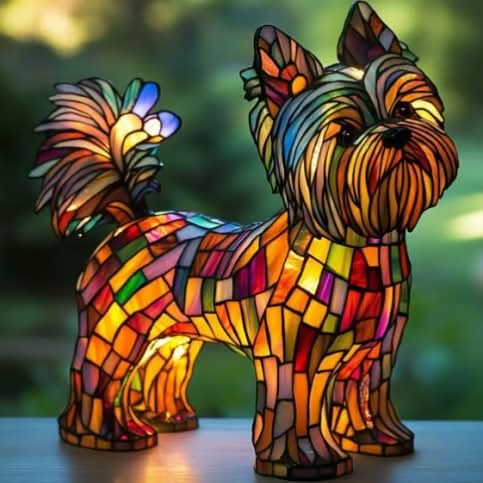 Dog Breed LED Night Light Sculpted Resin Desk Lamp with USB Power for Bedroom, Living Room & Nursery Decor | Accent Lighting for Pet Lovers