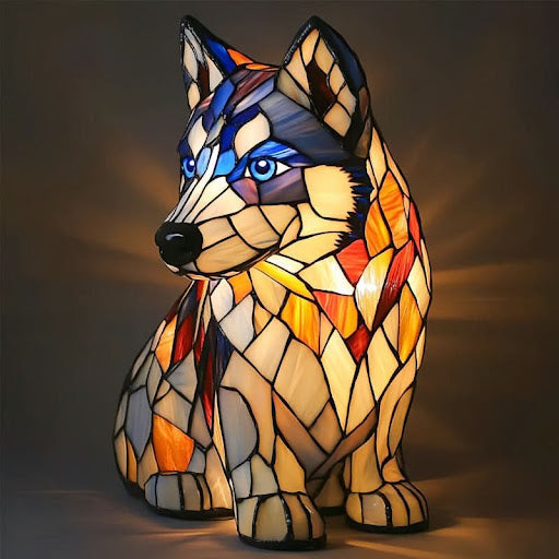 Dog Breed LED Night Light Sculpted Resin Desk Lamp with USB Power for Bedroom, Living Room & Nursery Decor | Accent Lighting for Pet Lovers
