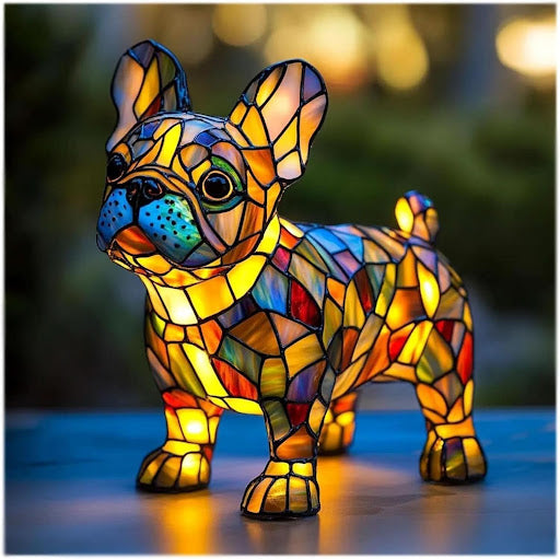 Dog Breed LED Night Light Sculpted Resin Desk Lamp with USB Power for Bedroom, Living Room & Nursery Decor | Accent Lighting for Pet Lovers