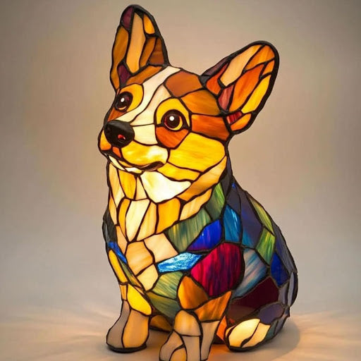 Dog Breed LED Night Light Sculpted Resin Desk Lamp with USB Power for Bedroom, Living Room & Nursery Decor | Accent Lighting for Pet Lovers