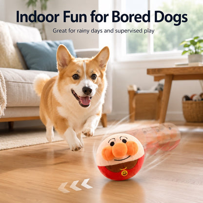 Ortekor Interactive Electric Bouncing Plush Dog Toy for Indoor Chase Play & Bored Dogs