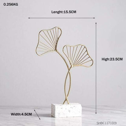 Leaf Decor Sculpture Figurines