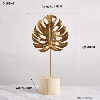 Leaf Decor Sculpture Figurines